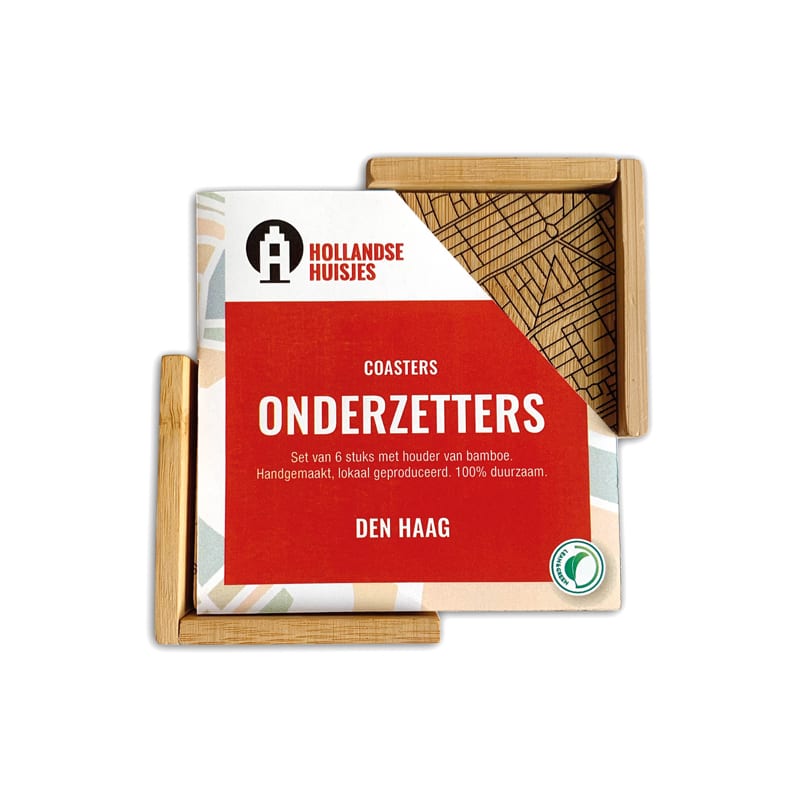 Onderzetters Den Haag (bamboe) — product photo
